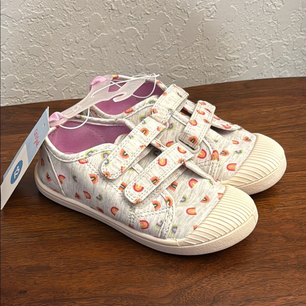 Cat & Jack Rainbow sneakers 🌈 sz 12 - Picture 4 of 4